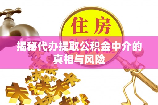 周宁揭秘代办提取公积金中介的真相与风险