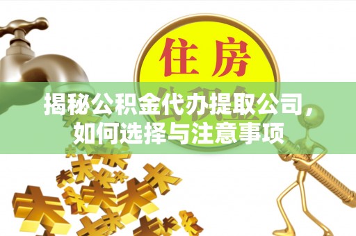 周宁揭秘公积金代办提取公司，如何选择与注意事项