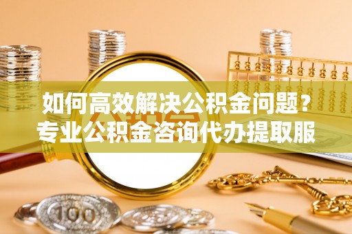 周宁如何高效解决公积金问题？专业公积金咨询代办提取服务来帮你